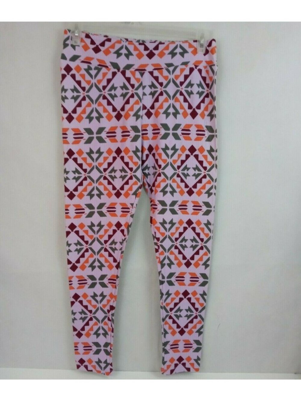 New LuLaRoe Tall & Curvy Leggings Lavender With Multi-Color Western Designs